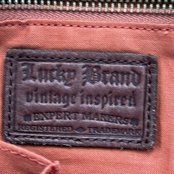 Lucky Brand 100% suede large hobo bag - Picture 8 of 12